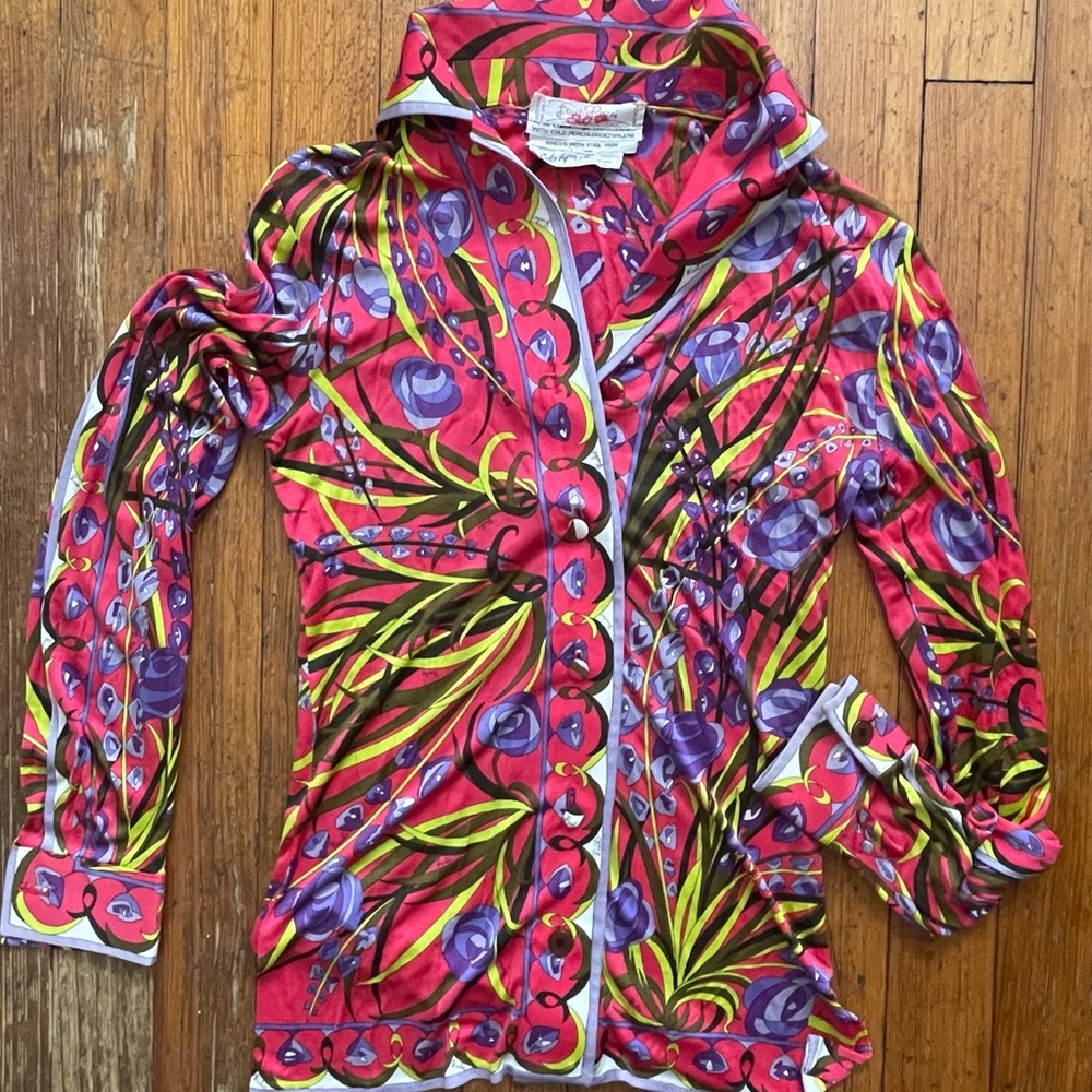 1960’s XS PUCCI Silk Shirt - Picture 2 of 10